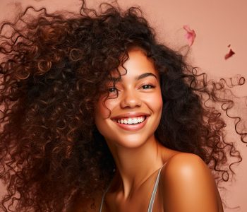 Strong hair, portrait or happy girl with beauty Strong hair, portrait or happy girl with beauty